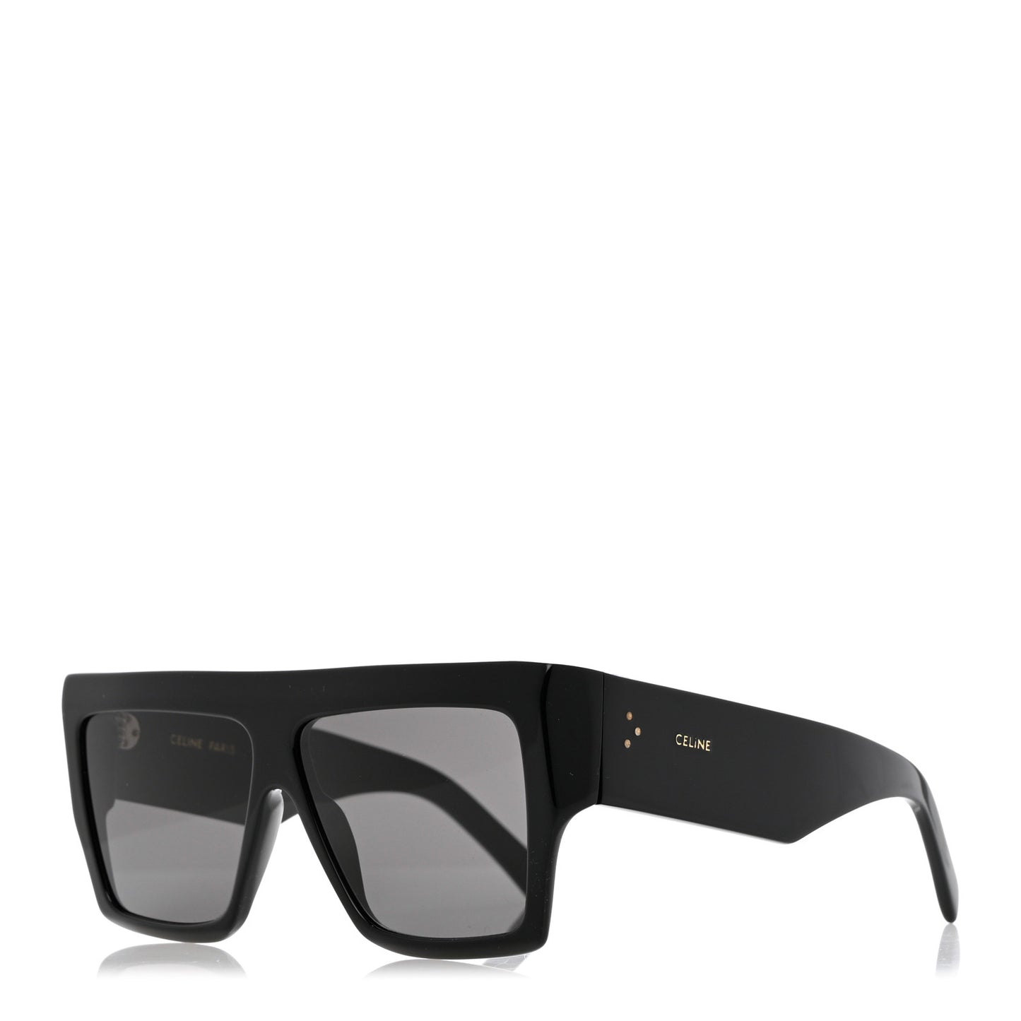 Acetate Chunky Rectangle Sunglasses CL 40092I Black