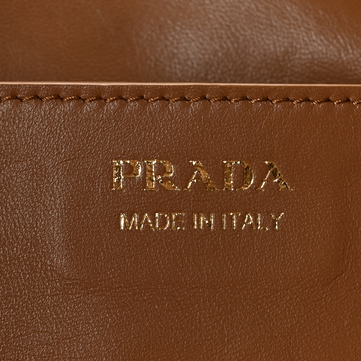 Prada Soft Grain Calfskin Large Demi-Lune Shoulder Bag Naturale 6 of 9