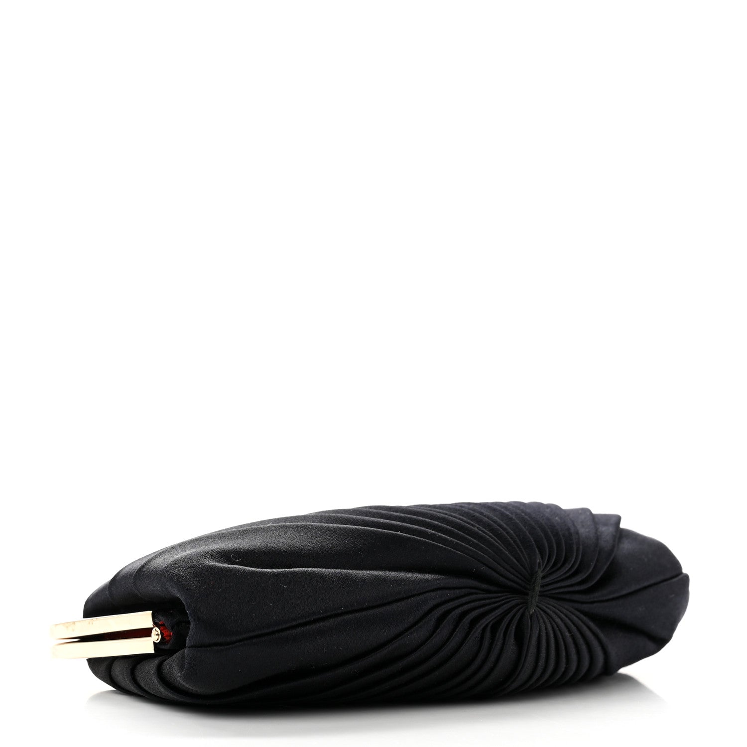 Christian Louboutin Satin Loubi Lula Mini Frame Clutch Black 4 of 6