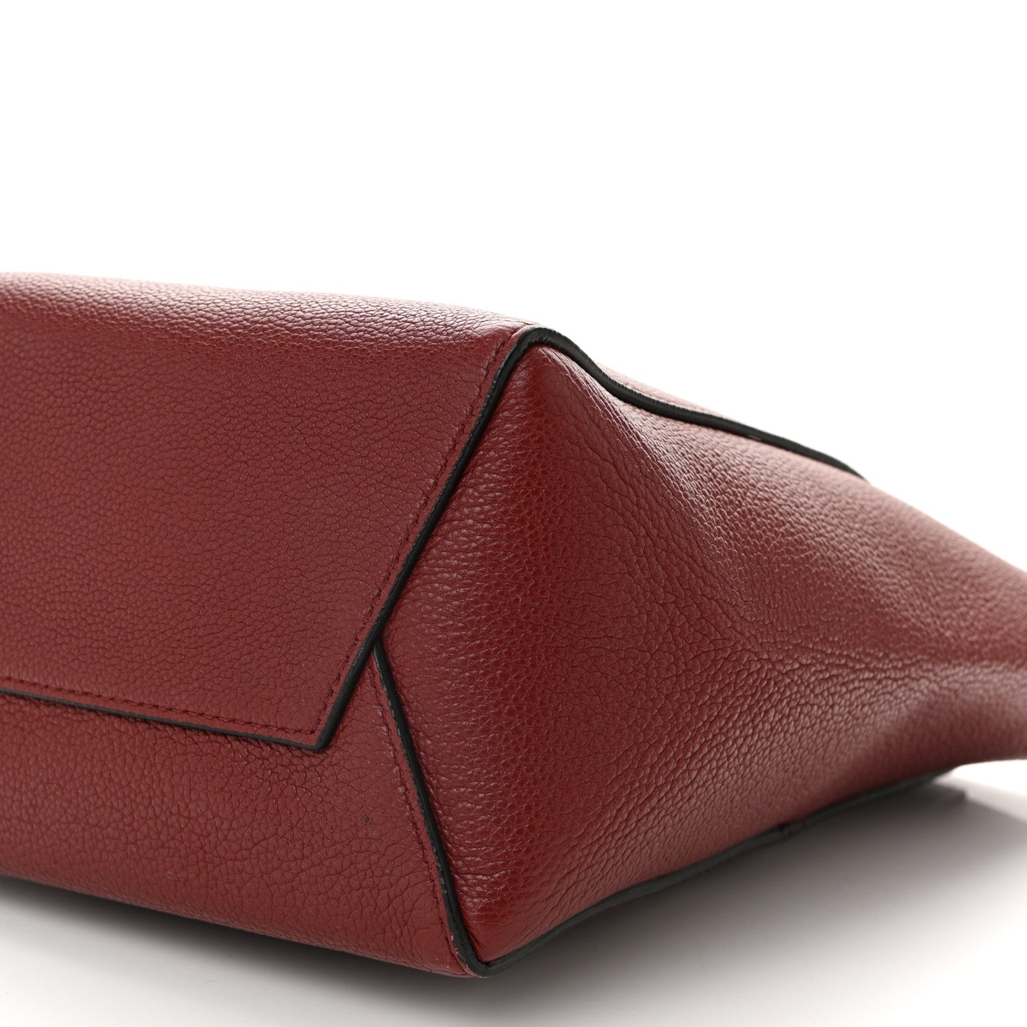 Celine Soft Grained Calfskin Sangle Bucket Bag Light Burgundy 9 of 9