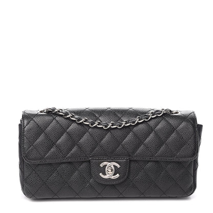 Chanel Caviar Quilted East West Flap Black 1 of 11