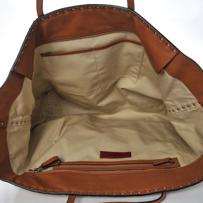 Valentino Garavani Vitello Large Rockstud Crossbody Tote Light Cuir 8 of 13