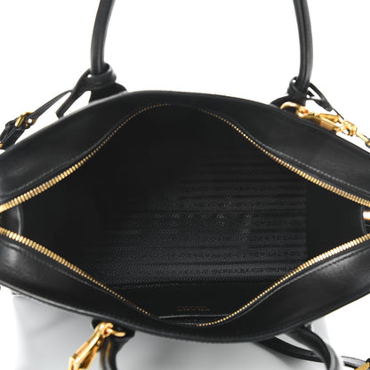 Prada Saffiano City Calfskin Medium Esplanade Tote Black 6 of 8