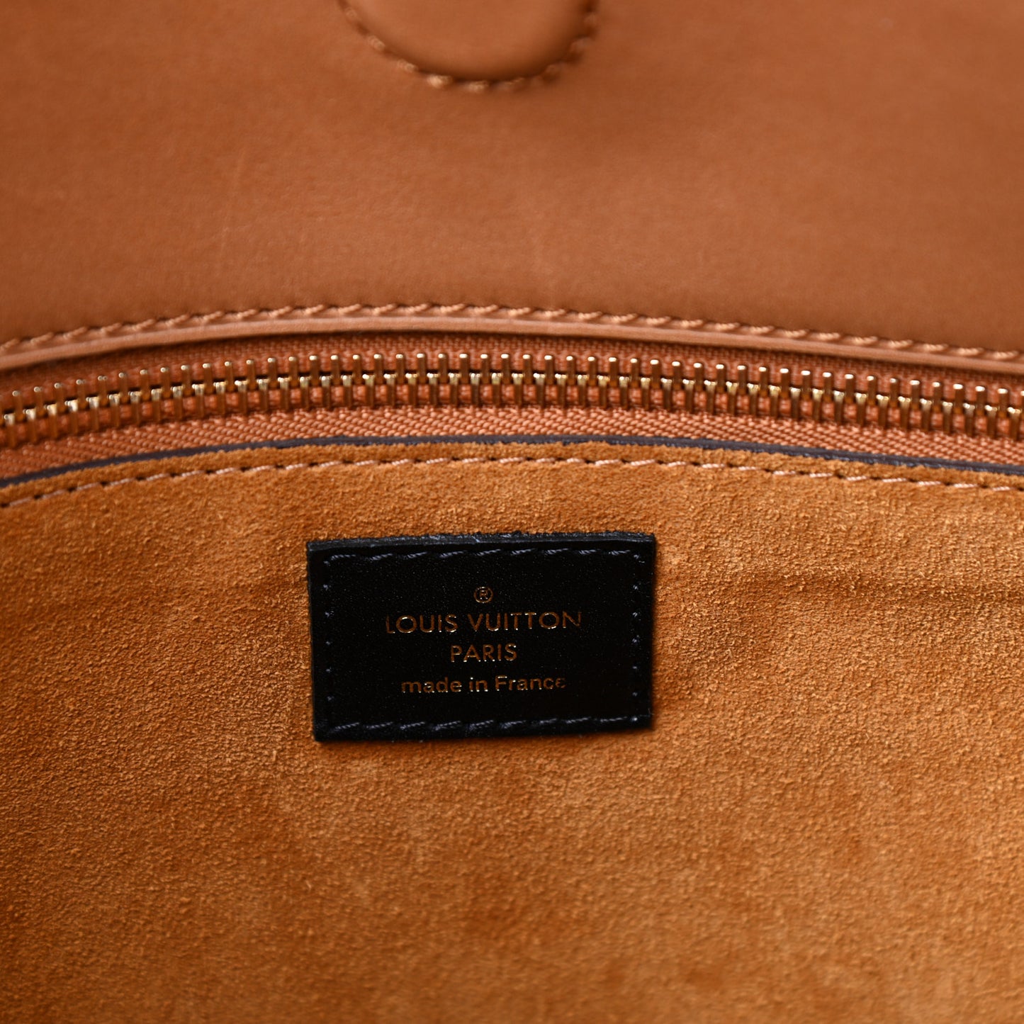 Monogram Cuir Orfevre Tote W PM Noisette