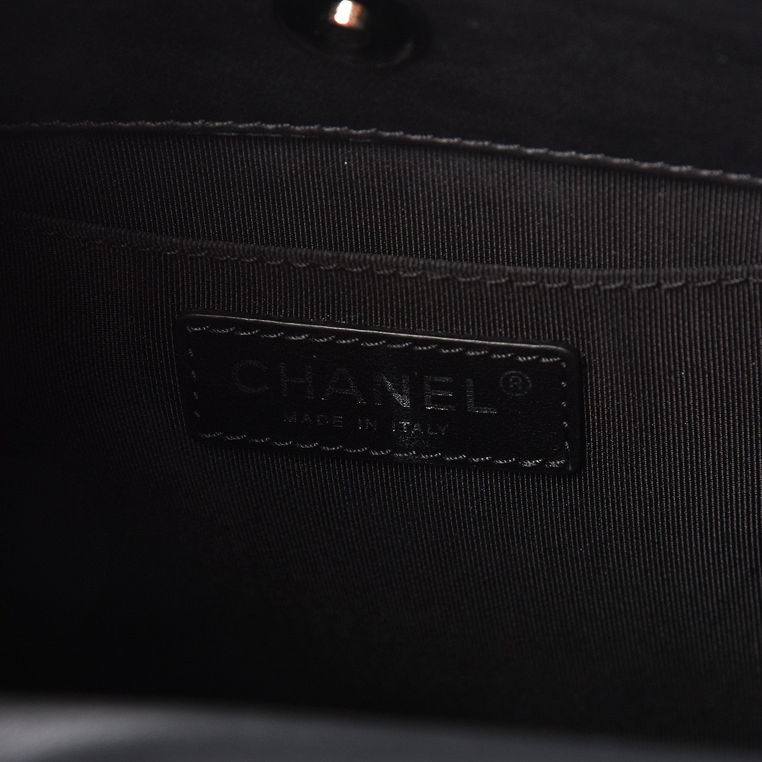 Chanel Calfskin Shopping Tote Black 6 of 10