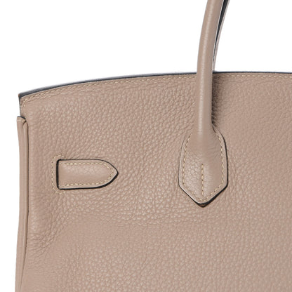 Hermes Taurillon Clemence Birkin 35 Gris Tourterelle 28 of 34