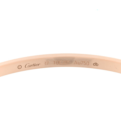 Cartier 18K Pink Gold Small LOVE Bracelet 17 3 of 6