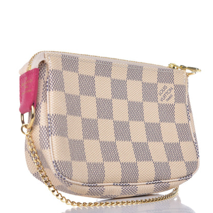 Louis Vuitton Damier Azur 2015 Christmas Animation Mini Pochette Accessories 3 of 7