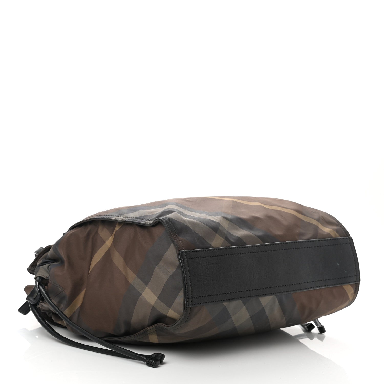 Burberry Nylon Check Small Buckleigh Packable Tote Birch Grey 4 of 14