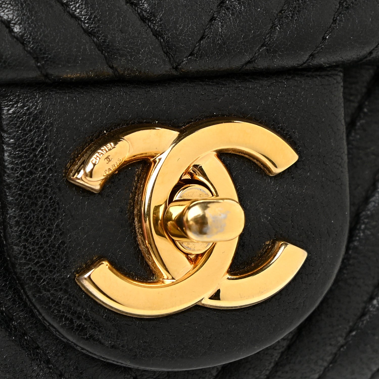 Chanel Calfskin Chevron Quilted Small Surpique Flap Black 21 of 21