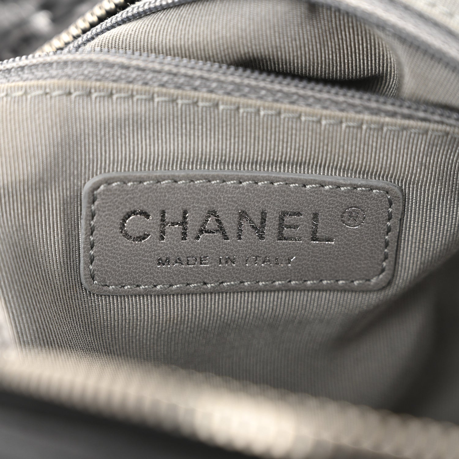 Chanel Nylon Quilted Tweed Stitch Bubble Tote Black 6 of 14