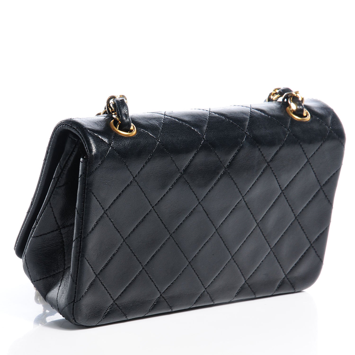 Chanel Lambskin Small Single Flap Bag Black 3 of 8