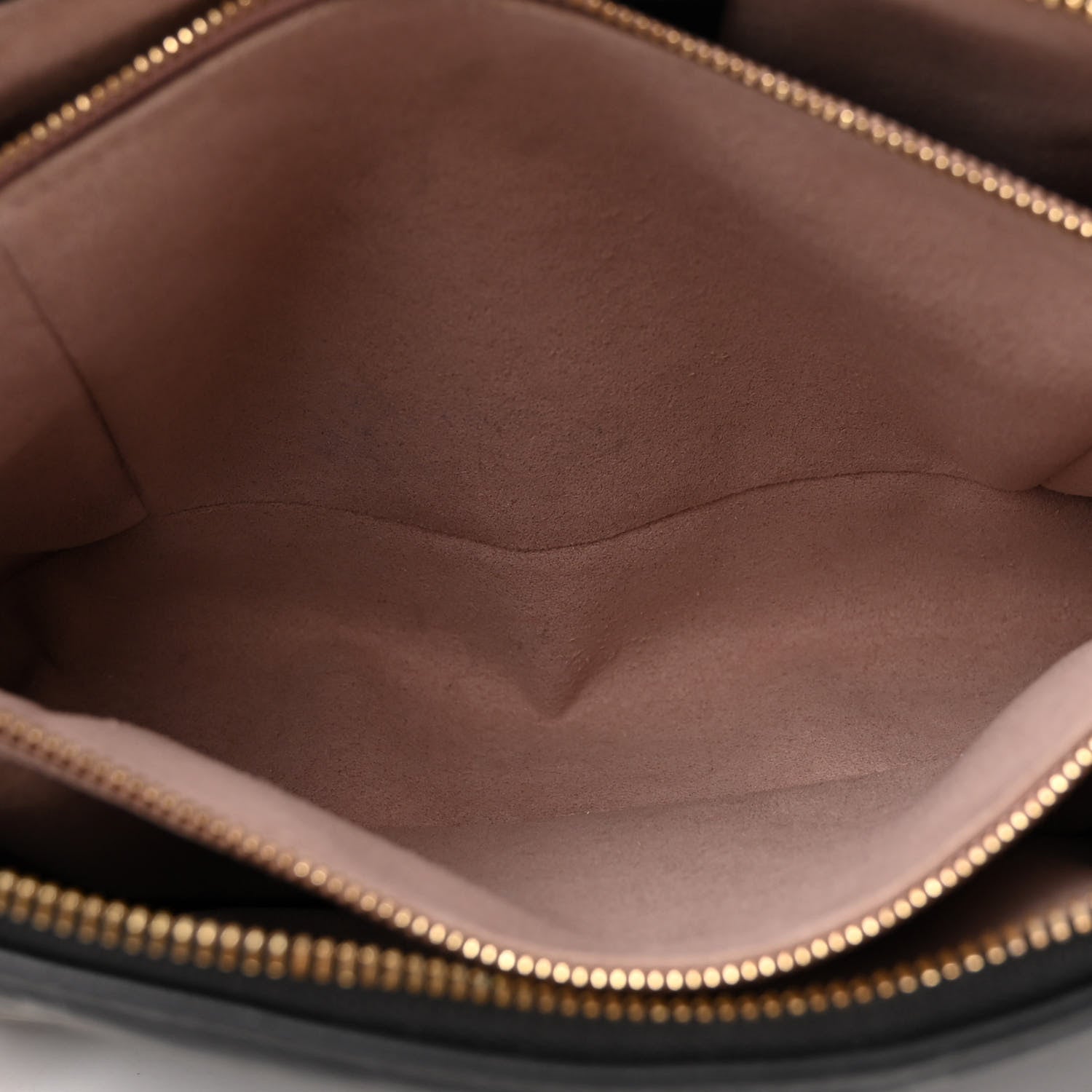 Louis Vuitton Lambskin Embossed Monogram Coussin PM Black 6 of 12