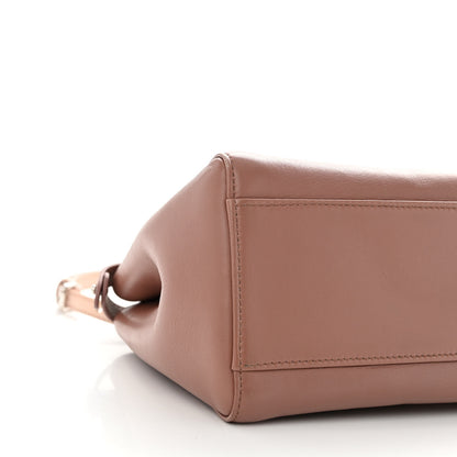 Fendi Nappa Colorblock Mini Peekaboo Iconic Satchel English Rose Plaster Oxigen 9 of 10