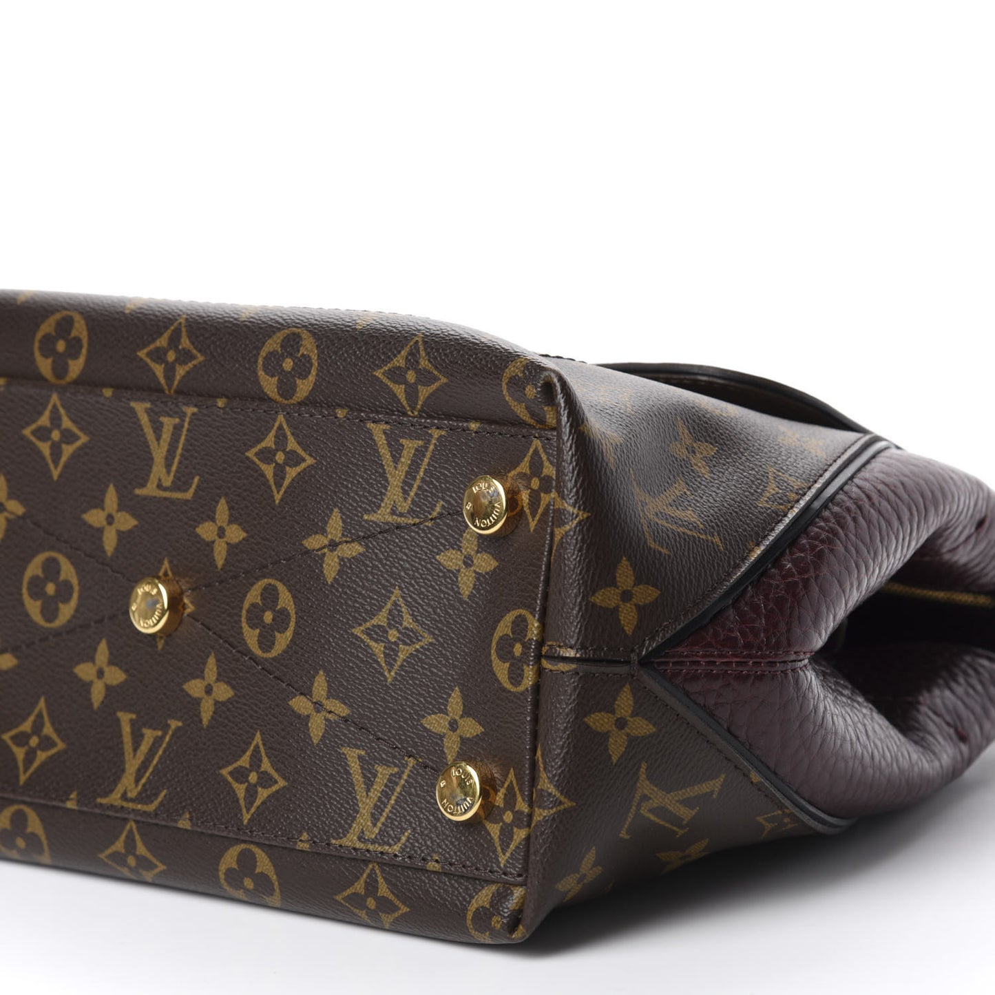 Monogram Ostrich Lizard Majestueux PM Bordeaux