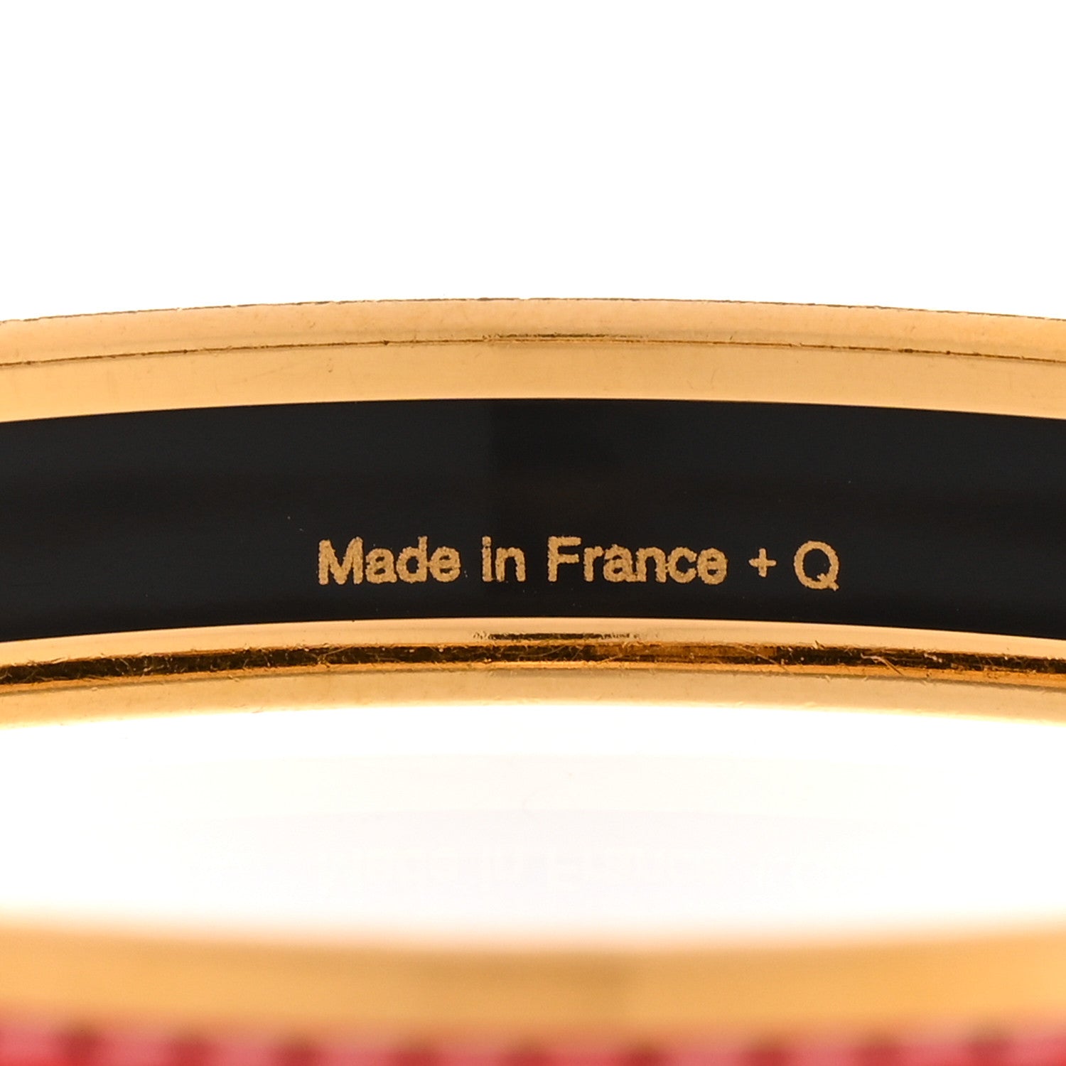 Hermes Enamel Printed Colliers de Chiens Narrow Bracelet 62 5 of 5