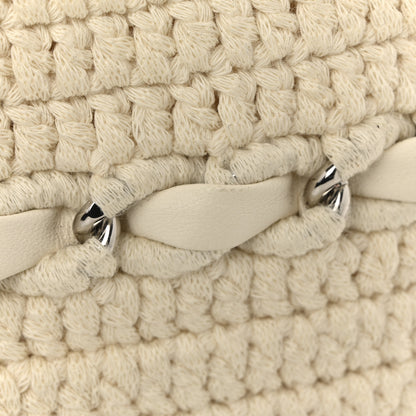 Chanel Lambskin Crochet Quilted Small Vanity Case With Chain White 13 of 13