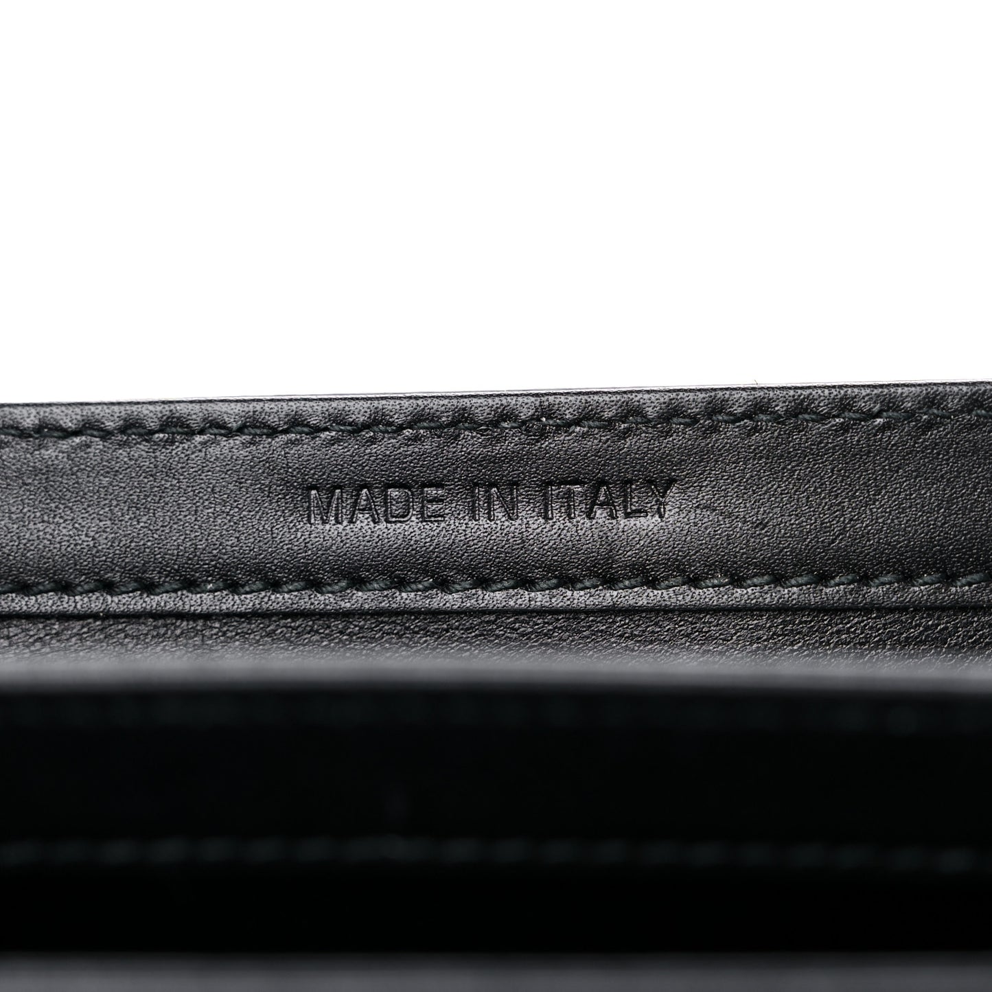 Calfskin Bee Clutch Black