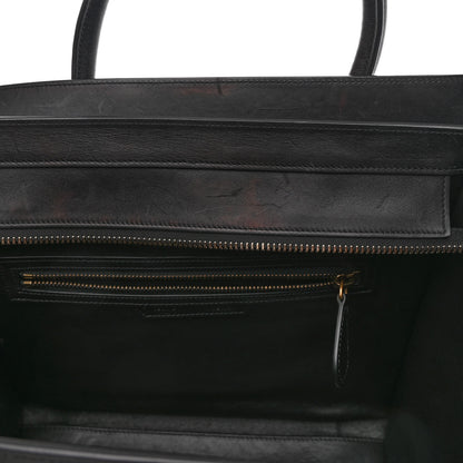 Celine Baby Grained Calfskin Tri-Color Mini Luggage White Liquorice 11 of 20