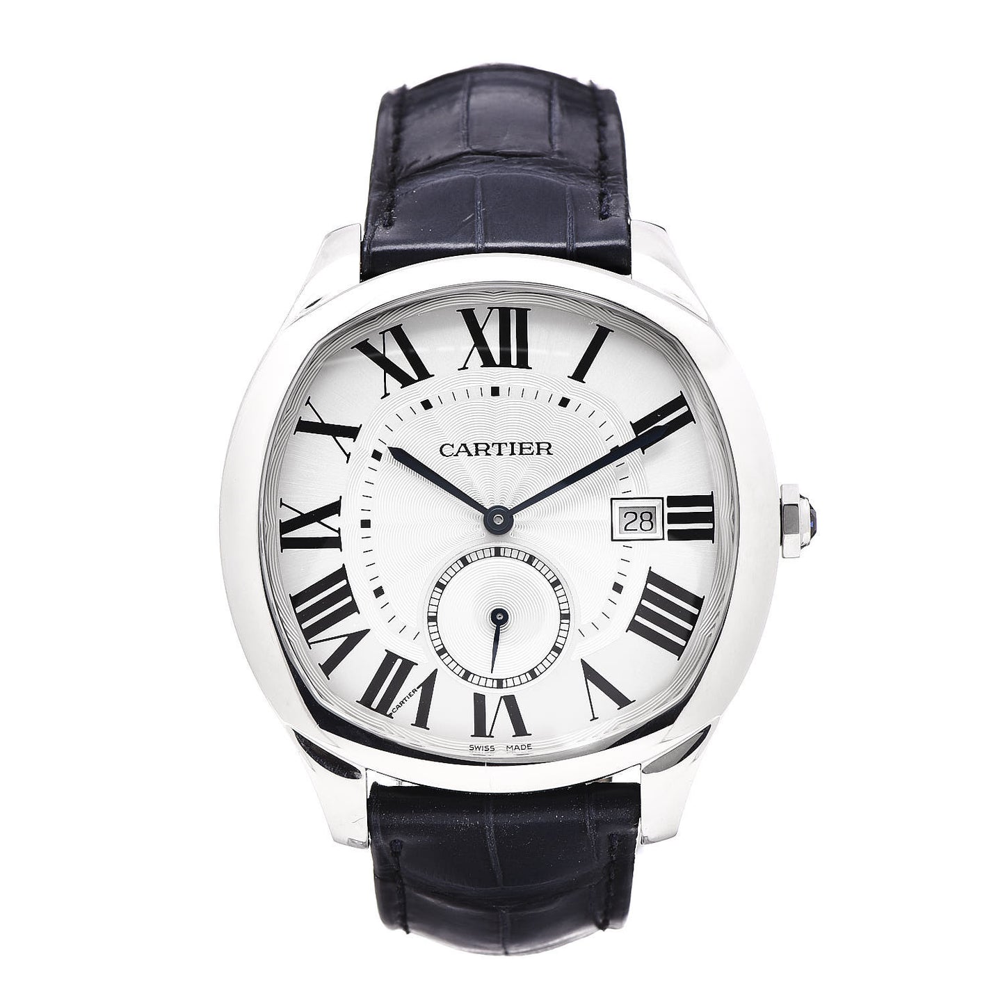 Stainless Steel Alligator 41mm Drive De Cartier Automatic Watch