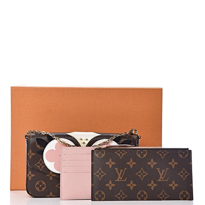 Louis Vuitton Monogram Lovely Birds Pochette Felicie Chain Wallet 10 of 10