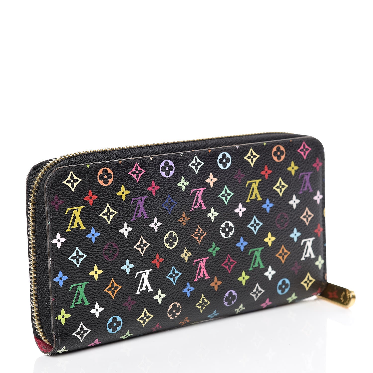 Louis Vuitton Monogram Multicolor Zippy Wallet Black Grenade 3 of 12
