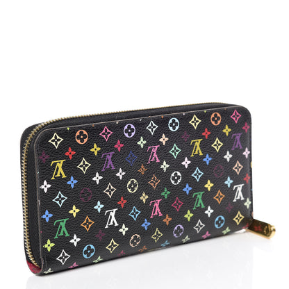 Louis Vuitton Monogram Multicolor Zippy Wallet Black Grenade 3 of 12