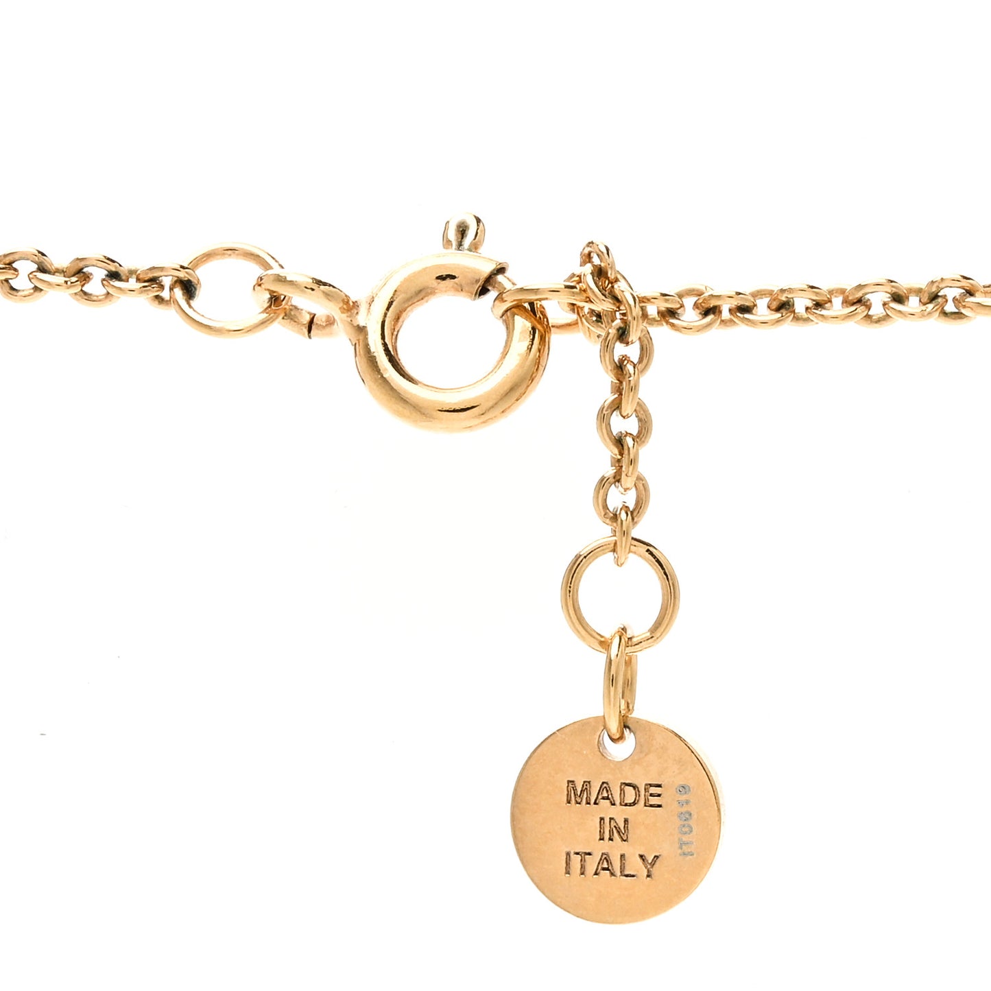 Metal Crystal F is Fendi Necklace Gold