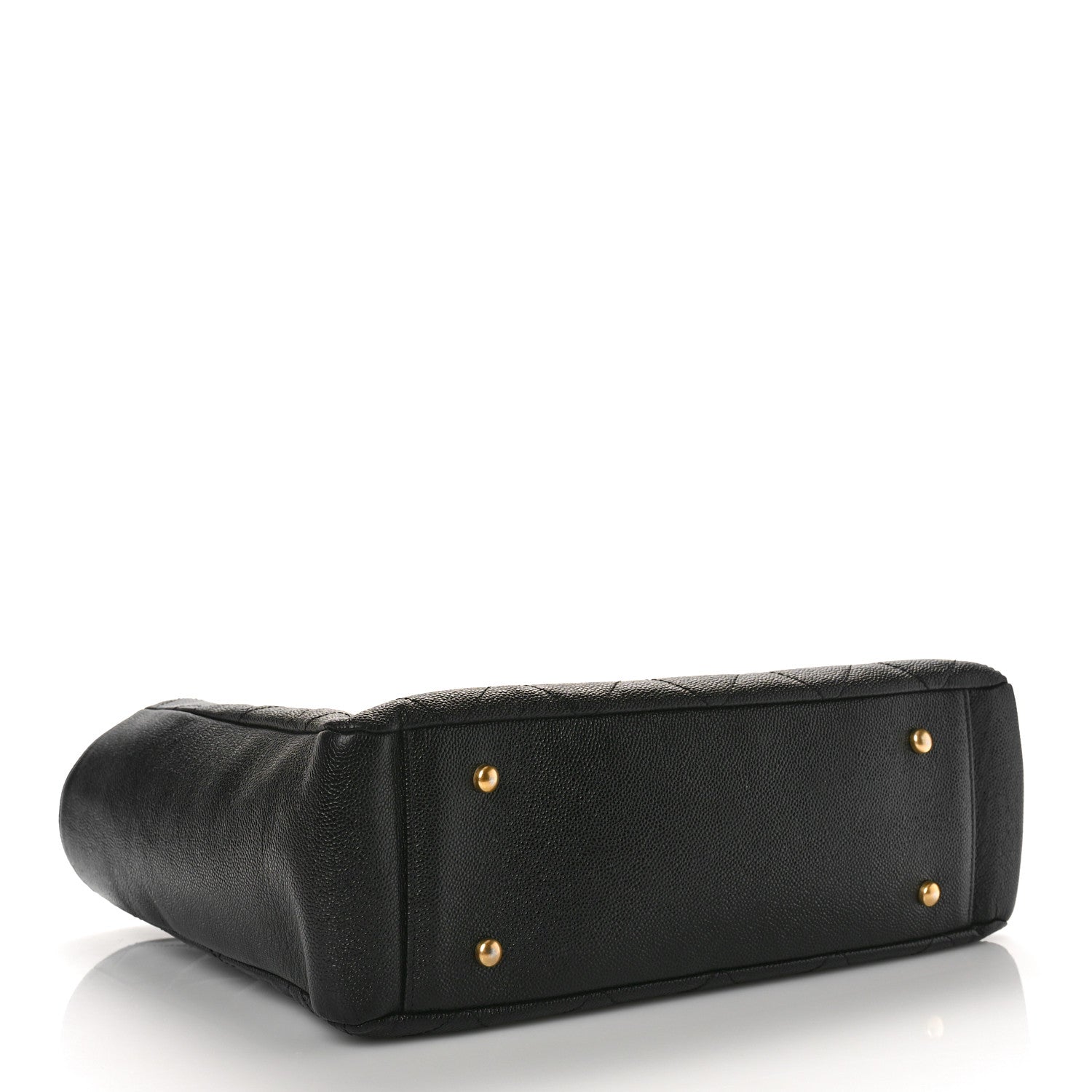 Chanel Caviar Quilted Small Shopping Tote Black 4 of 10