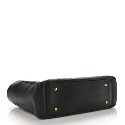Chanel Caviar Quilted Small Shopping Tote Black 4 of 10