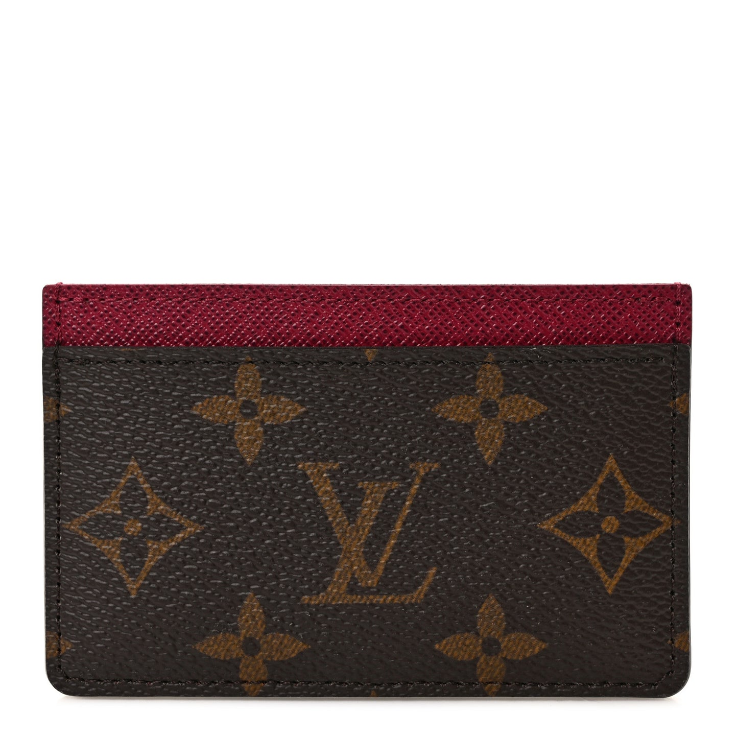 Monogram Card Holder Fuchsia