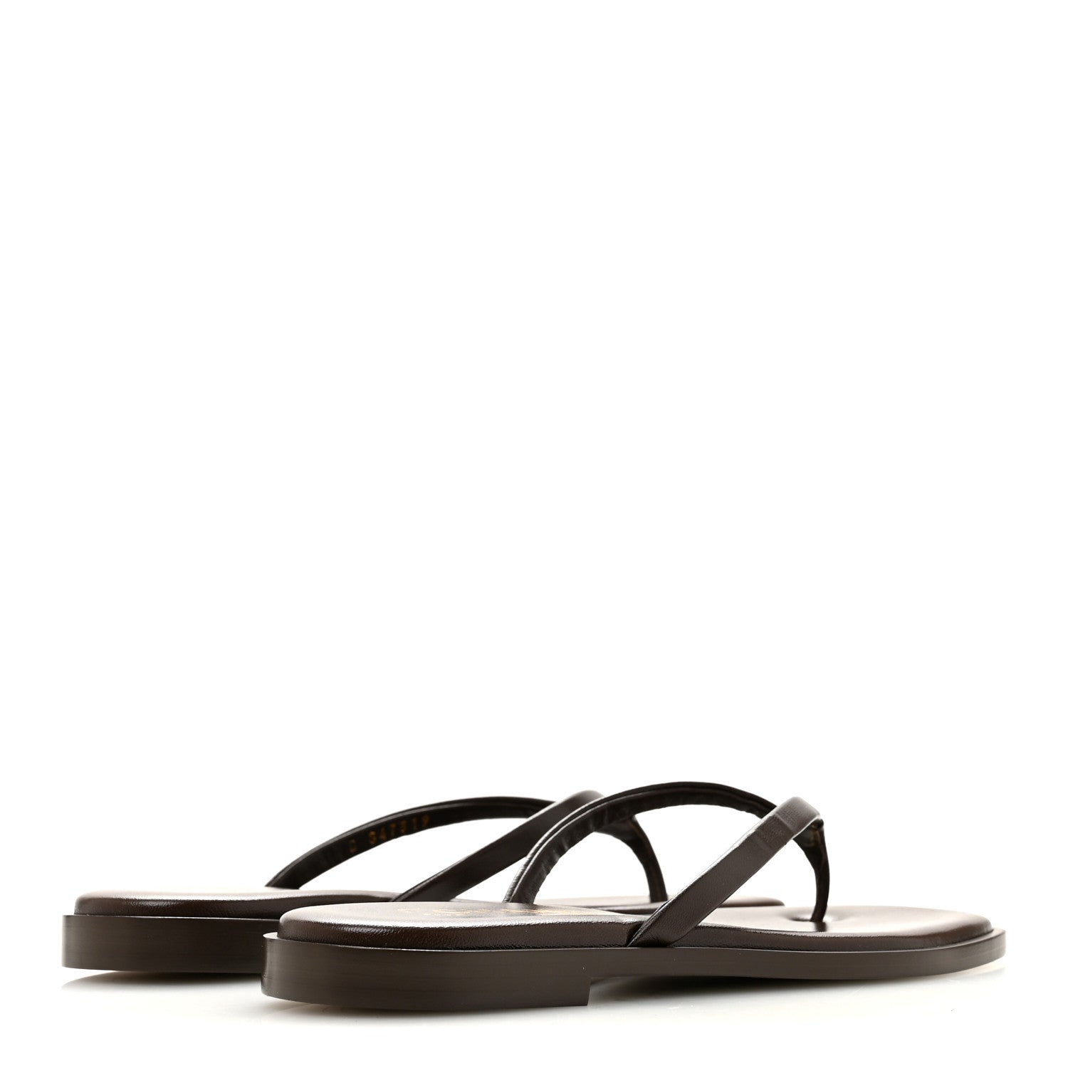 Chanel Goatskin CC Times Square Thong Sandals 36.5 Brown 5 of 10