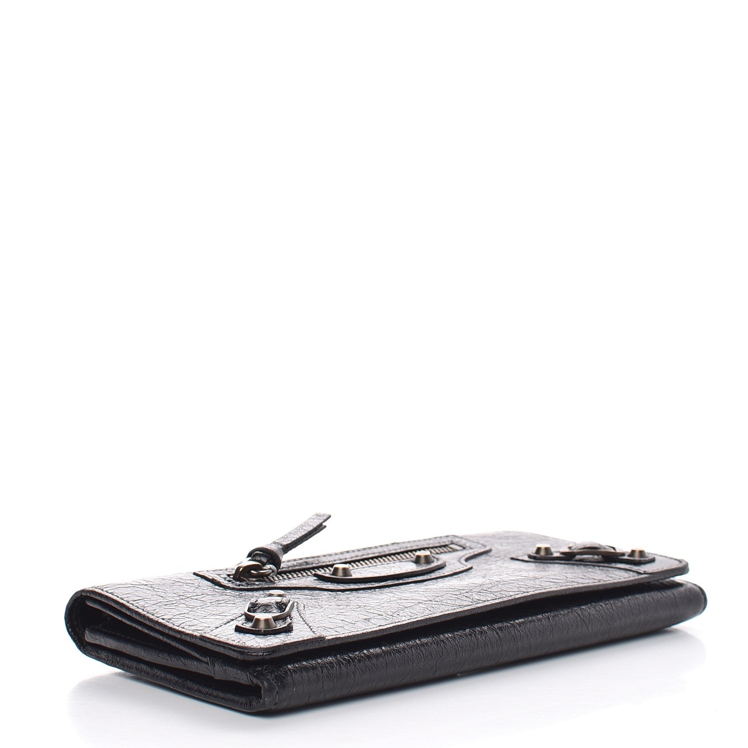 Balenciaga Agneau Classic Hardware Money Wallet Black 4 of 11