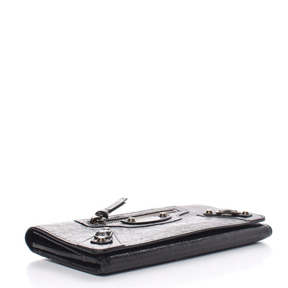 Balenciaga Agneau Classic Hardware Money Wallet Black 4 of 11