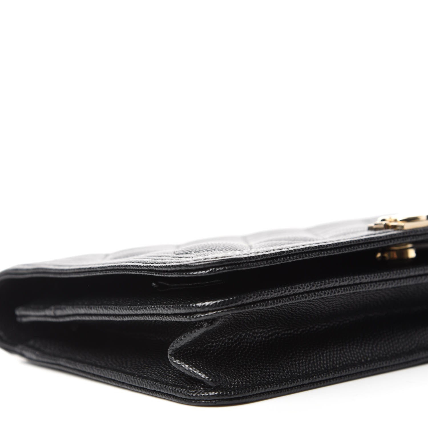 Chanel Caviar Quilted Boy Wallet On Chain WOC Black 6 of 12