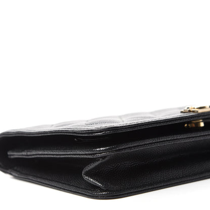 Chanel Caviar Quilted Boy Wallet On Chain WOC Black 6 of 12