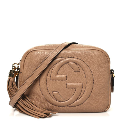 Gucci Pebbled Calfskin Small Soho Disco Bag Camelia 1 of 10