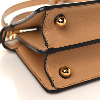 Fendi Shiny Nappa Petite Peekaboo I SEE U Satchel Miele Scuro 8 of 9