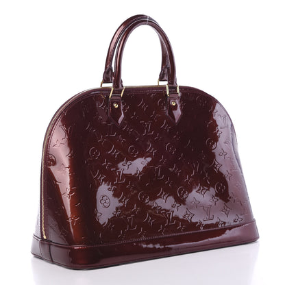 Louis Vuitton Vernis Alma GM Rouge Fauviste 2 of 10