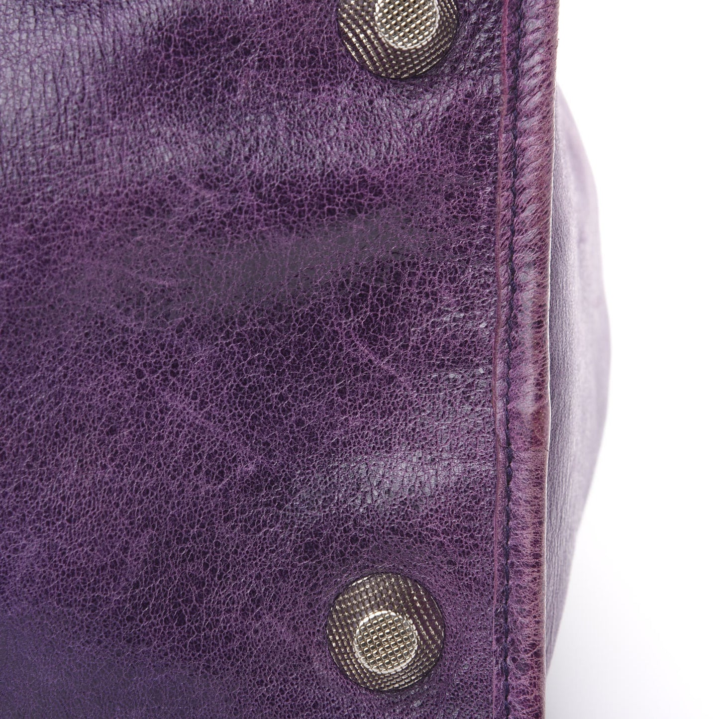 Agneau Giant 21 Silver Hardware Work Raisin