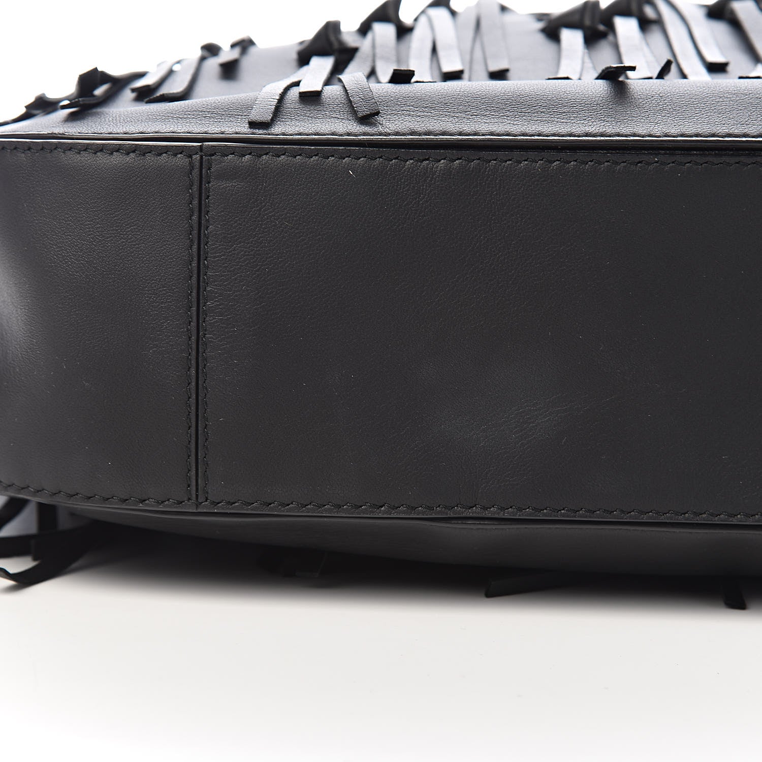 Bottega Veneta Nappa Intrecciato Fringe Large Brio Loop Hobo Black 9 of 11