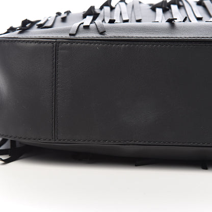 Bottega Veneta Nappa Intrecciato Fringe Large Brio Loop Hobo Black 9 of 11
