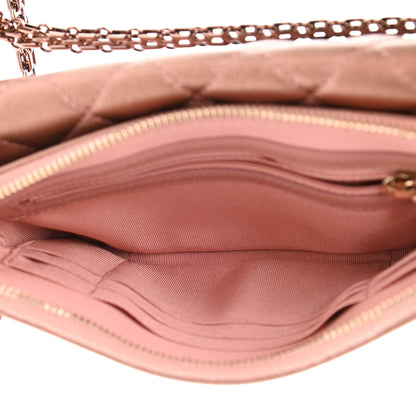 Chanel Metallic Grained Calfskin Quilted 2.55 Reissue Phone Holder With Chain Copper 5 of 13