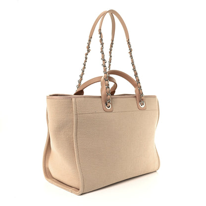 Chanel Mixed Fibers Medium Deauville Tote Beige 2 of 9