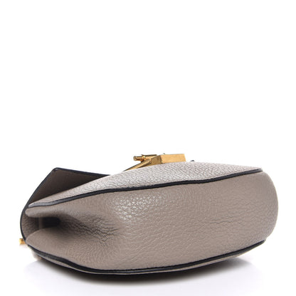Chloe Grained Lambskin Mini Drew Shoulder Bag Motty Grey 4 of 9