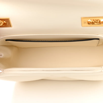 Valentino Garavani Nappa One Stud Chain Clutch Ivory 5 of 14