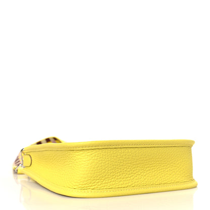Hermes Taurillon Clemence Quadrille Evelyne TPM Lime Citron Rouge H Mauve Sylvestre 4 of 9