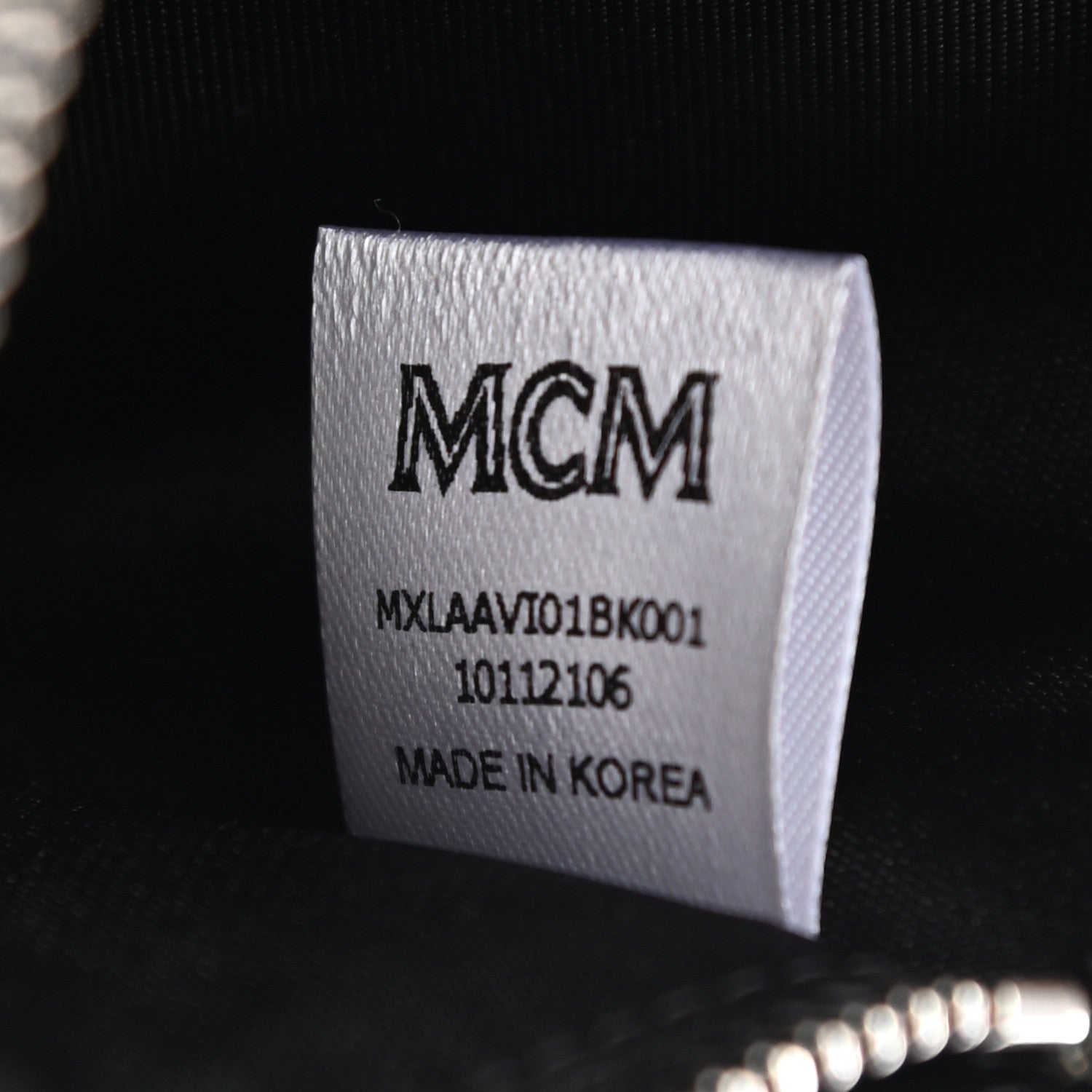 MCM Visetos Large Zip Around Wallet Black 7 of 7
