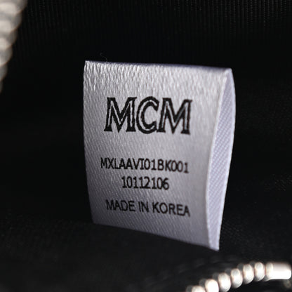 MCM Visetos Large Zip Around Wallet Black 7 of 7