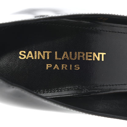 Saint Laurent Patent Calfskin Zoe Bow 85 Pumps 39 Black 7 of 11